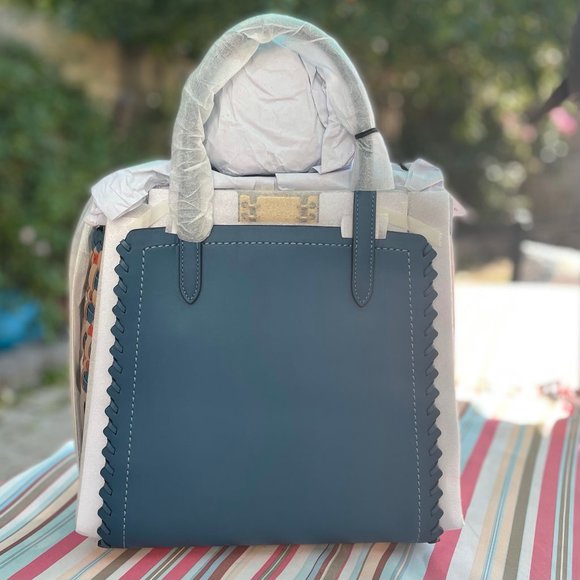 SOLD - Coach Troupe Tote with Weaving - Picture 6 of 12